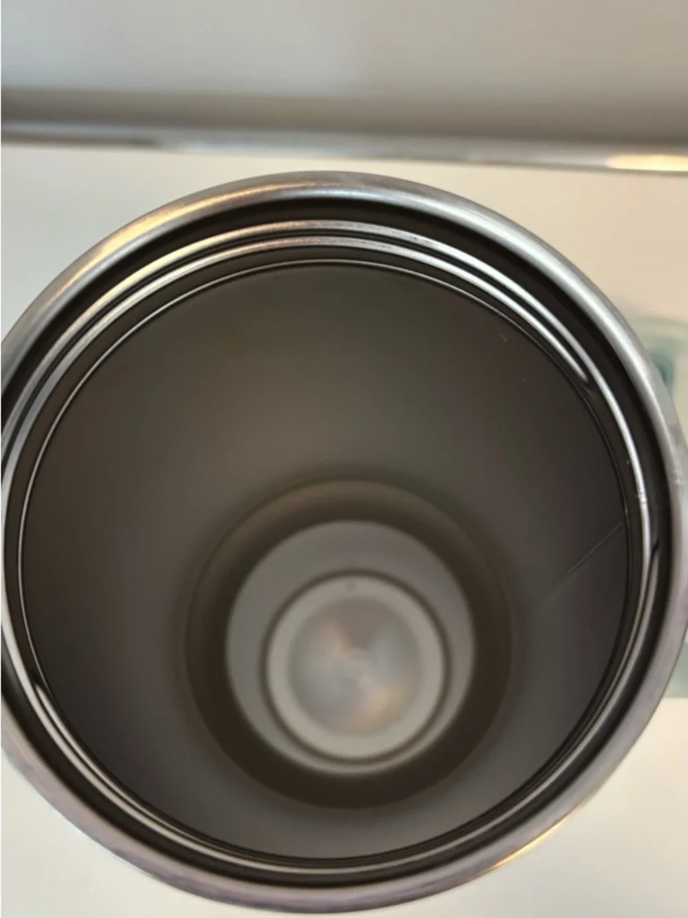 One Stanley Mint Green Travel Tumbler with Handle one grey blue Stanley Tumbler - Picture 6 of 11